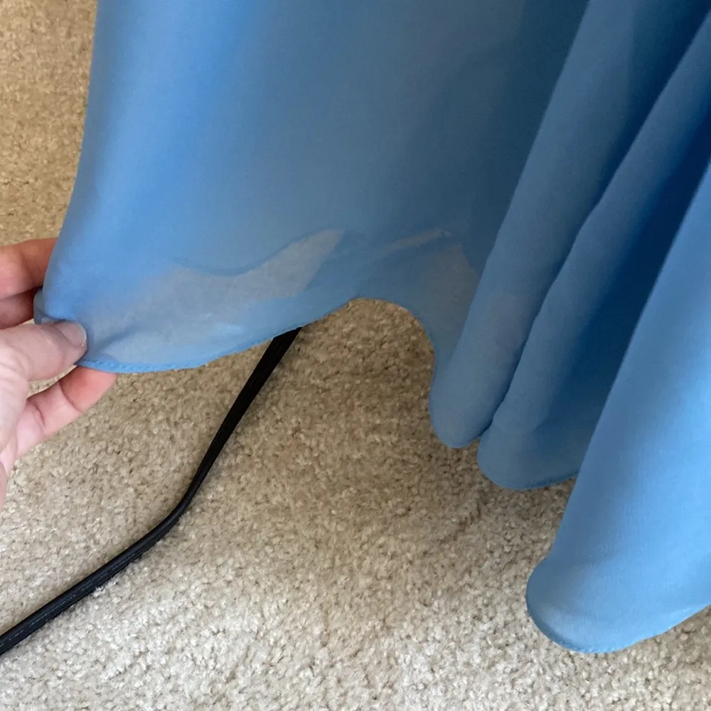 Azazie baby blue bridesmaid prom formal dress gown size c - Image 15