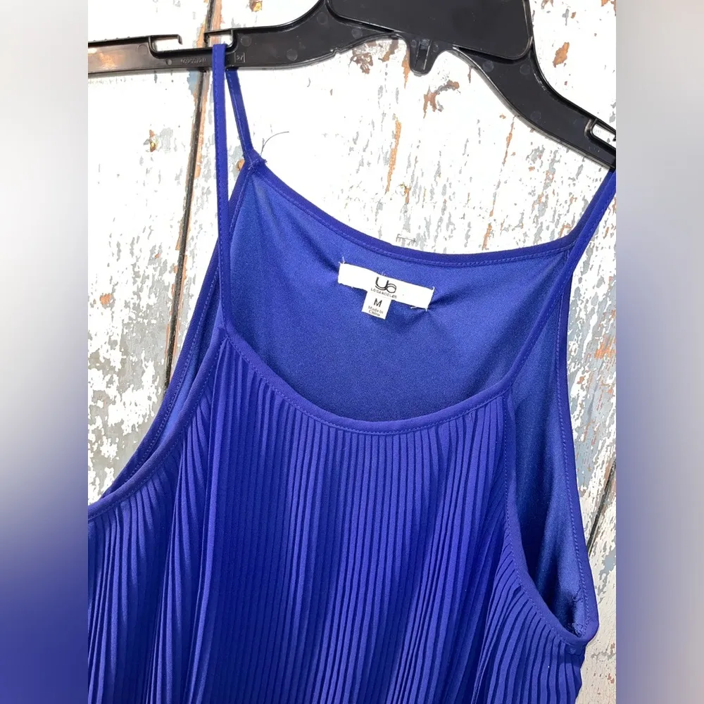 Ya Los Angeles royal blue pleated dress size Medium - Image 3