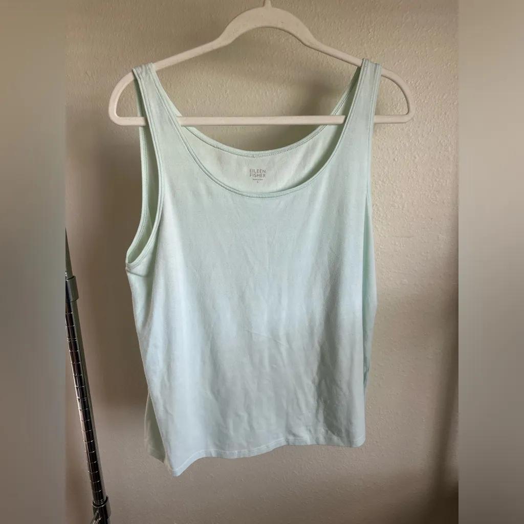 EILEEN FISHER  LIGHT MINT GREEN TANK TOP. - Image 4