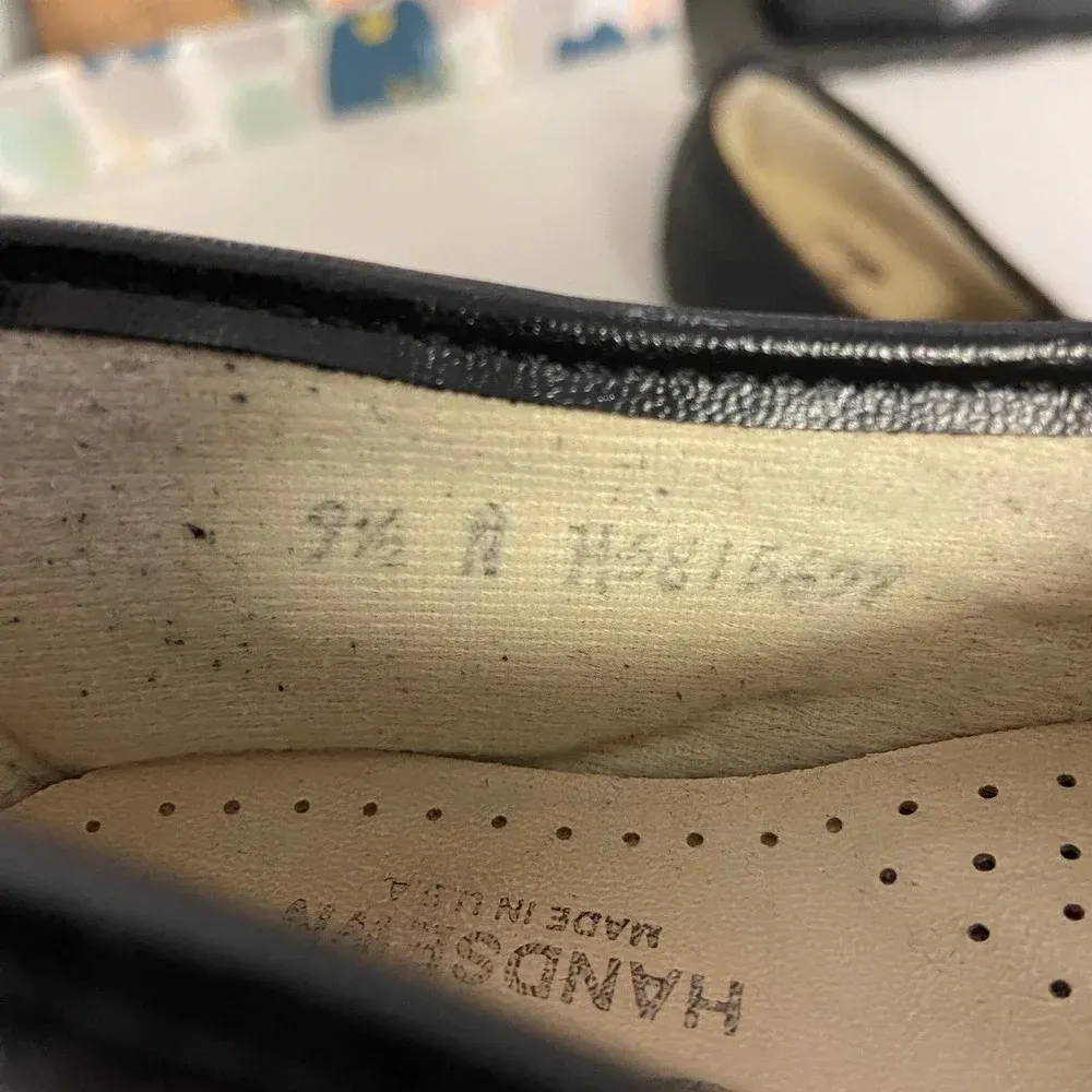 SAS Genuine‎ Black Moccasins Shoes Handsewn Size 9.5 - Image 8