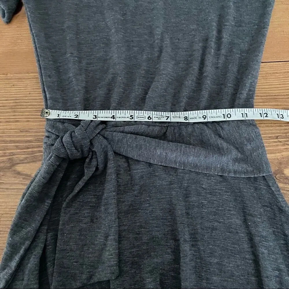 Michael Stars Grey Waist Tie Dress NWOT Half Sleeve Size XS - Image 5