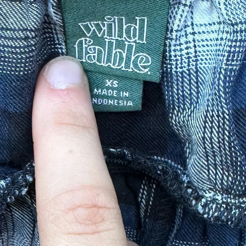 Wild Fable blue plaid women's spaghetti strap mini dress size XS - Image 3