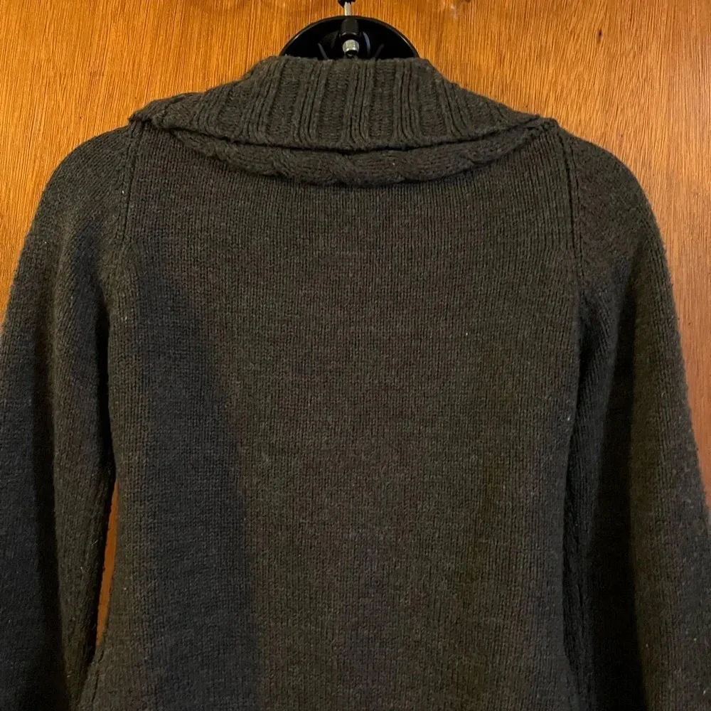 Pink Rose Women’s Cable Knit Cardigan Sweater, Dark Gray, Size Small Cozy Winter - Image 15