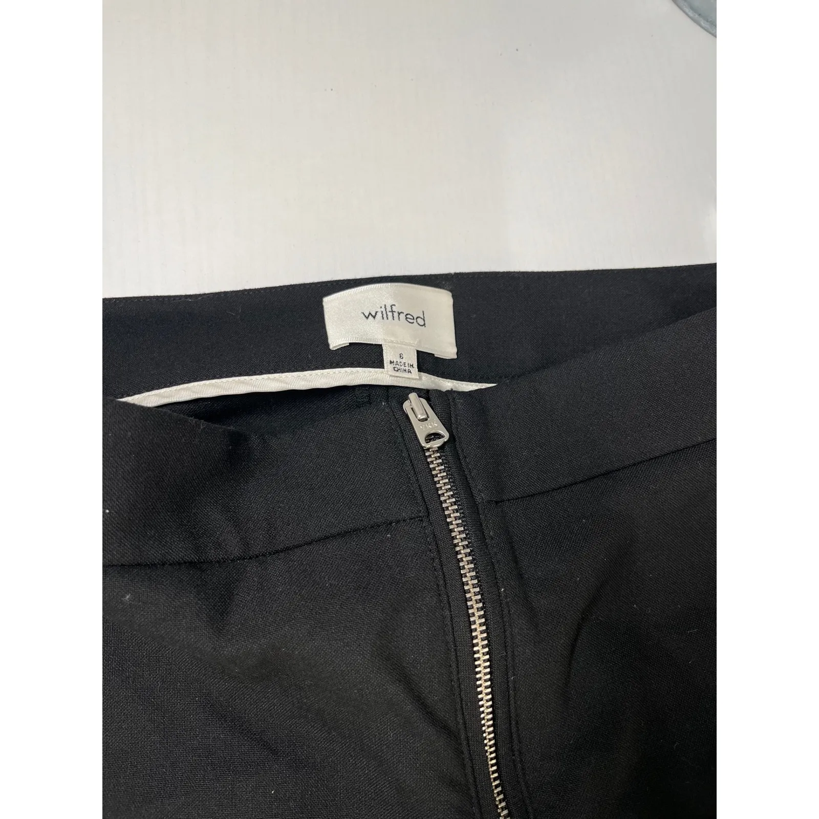 Wilfred Black Tailored Zipper Pocket Slim Fit Mid Rise Pants Size 6 - Image 9