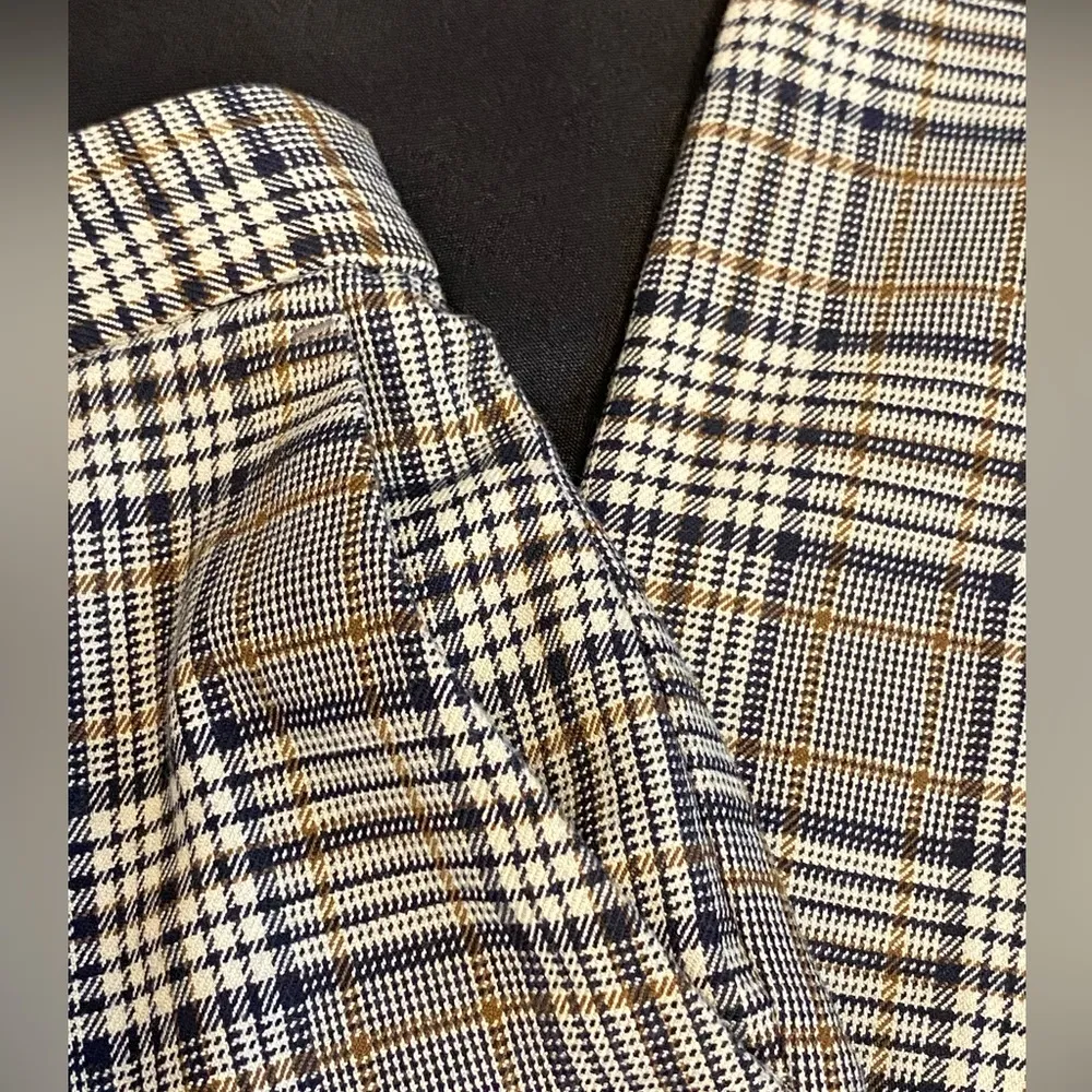 Zara high waisted plaid pants - Image 6