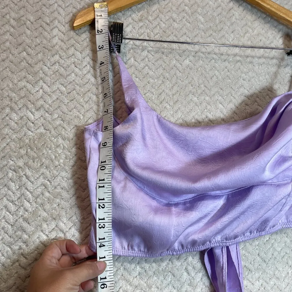 Urban Outfitters Out From Under Light Purple Cowl Neck Bra Top Size Large - Image 4