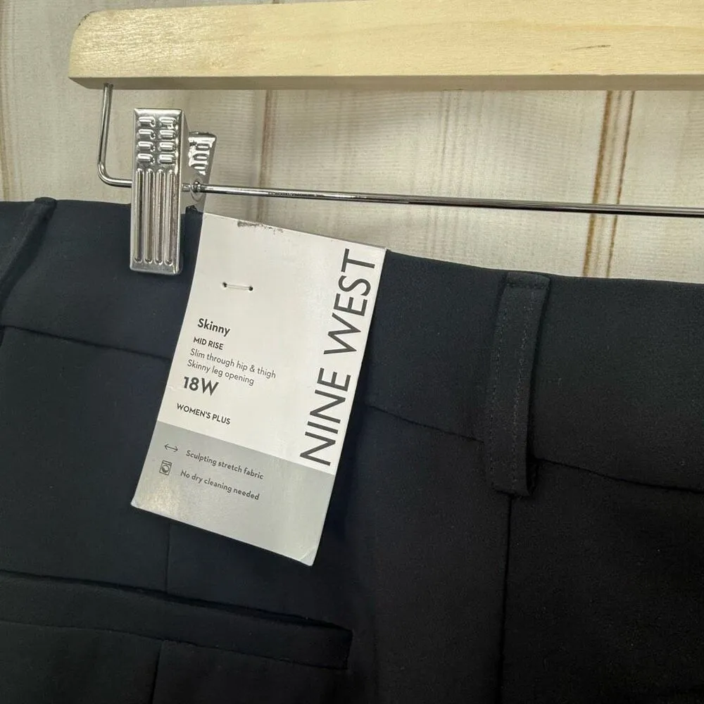 Nine West Women’s 18W Black Skinny Dress Pants New - Image 2