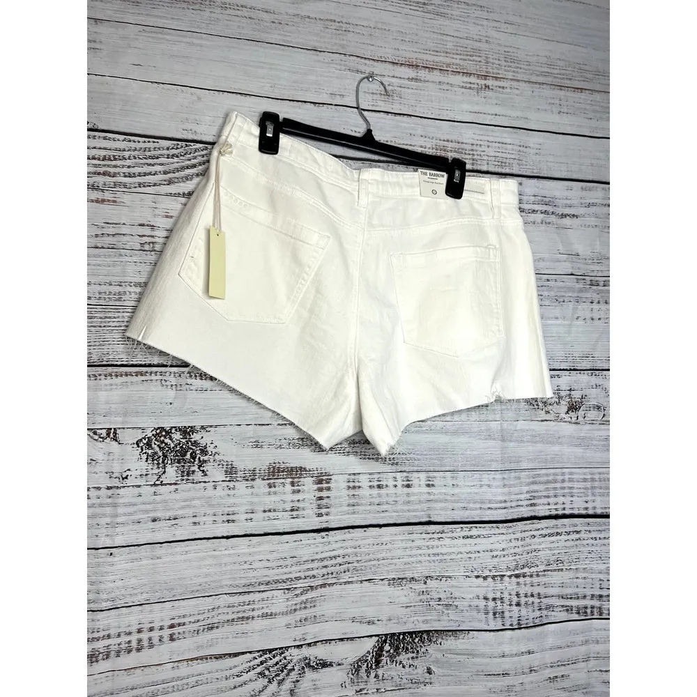 BLANKNYC The Barrow Vintage High-Rise White Denim Jean Shorts NWT 31 - Image 4