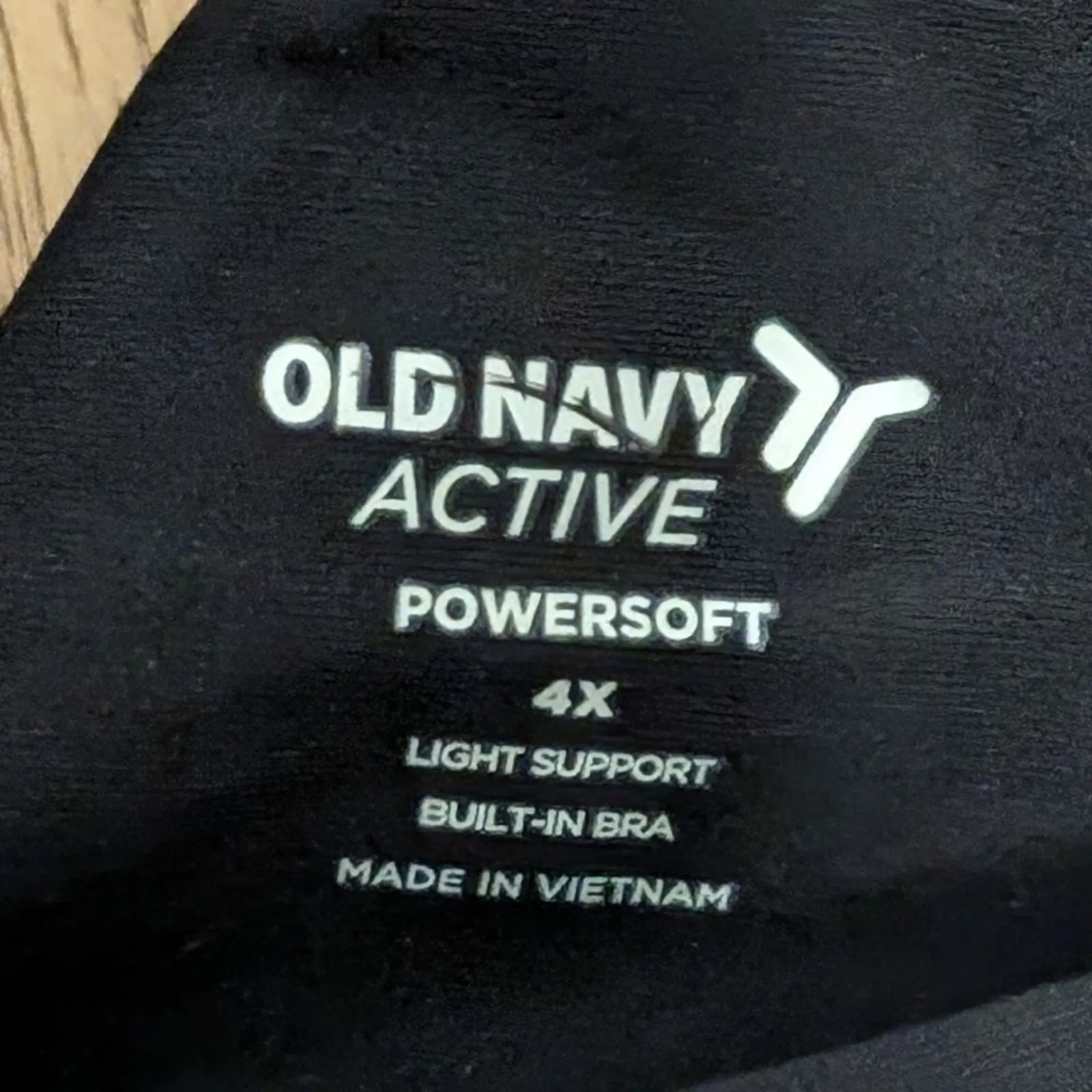 Old Navy Active Built‎ in Bra Athletic Tank Top Womens Plus 4X Powersoft Black - Image 2