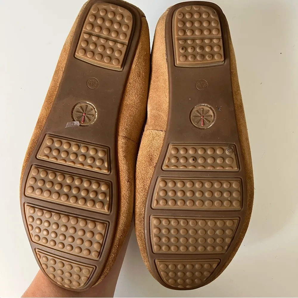 Isaac mizrahi 8.5 brown leather moccasins - Image 4