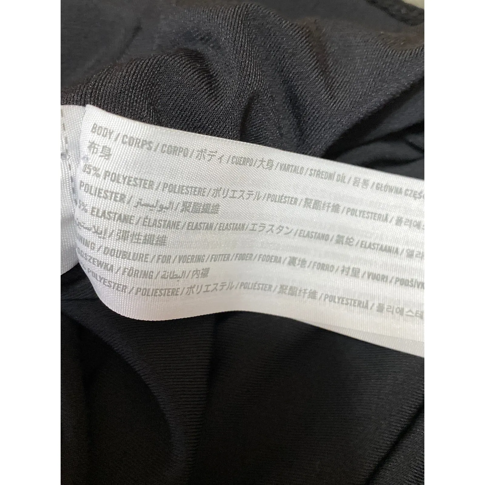 Abercrombie & Fitch Black Ruched Sleeveless Cami Thong Bodysuit Tank Top Size S - Image 5