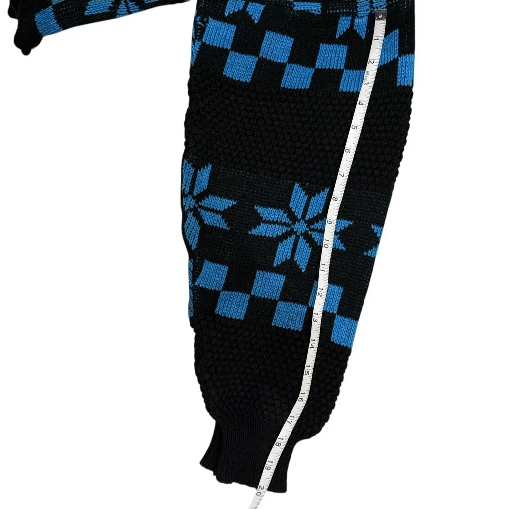 Vintage Van Cort women’s ski sweater size large Blue - Image 7