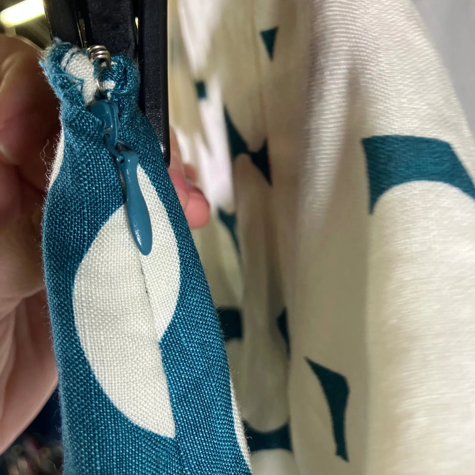 Emma James Petite Polka Dot 2 Piece Wrap Top Skirt‎ Set Blue White New 12/14P - Image 14