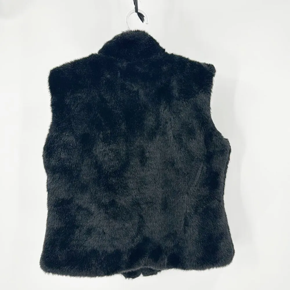 Cejon Accessories Inc. Black Faux Fur Vest Size L western cabin Colorado chic Size L - Image 2