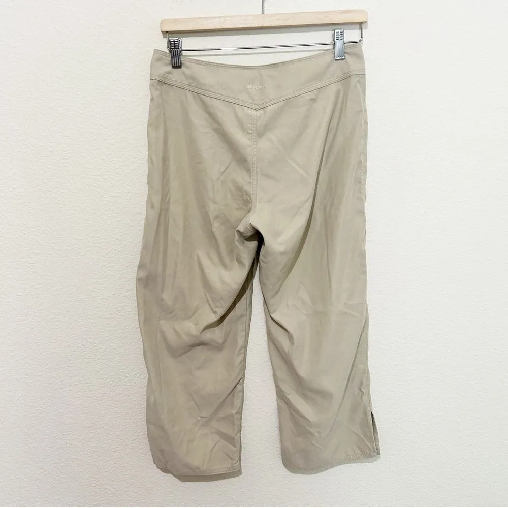 Patagonia Kokawe Capilene‎ Capri Pants Womens Size 6 Outdoors Hiking Kahki - Image 3