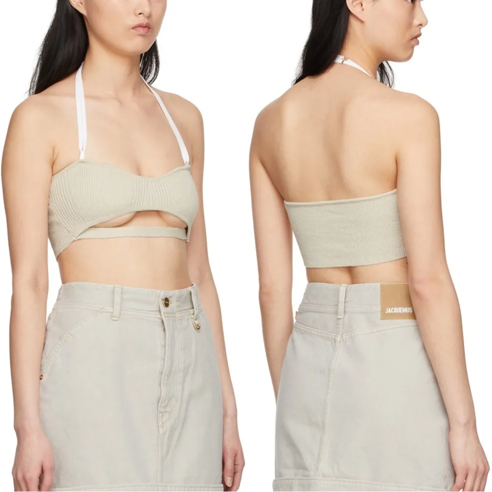 Jacquemus "le bandeau" Beijo Beige Bralette Size M - Image 7