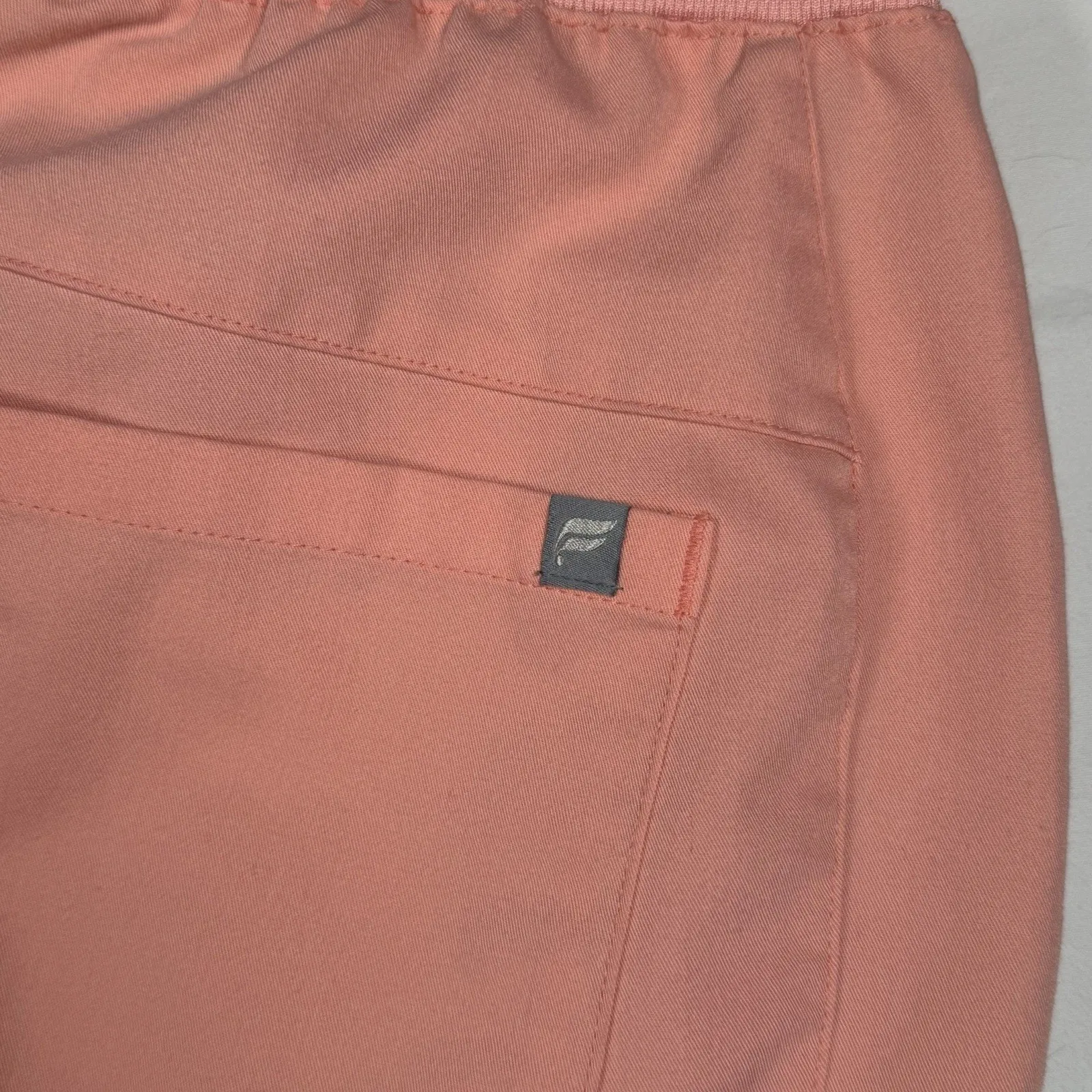 Fabletics  Scrub Pants Womens S Pink Ion Performance Stretch Drawstring Nurse - Image 3