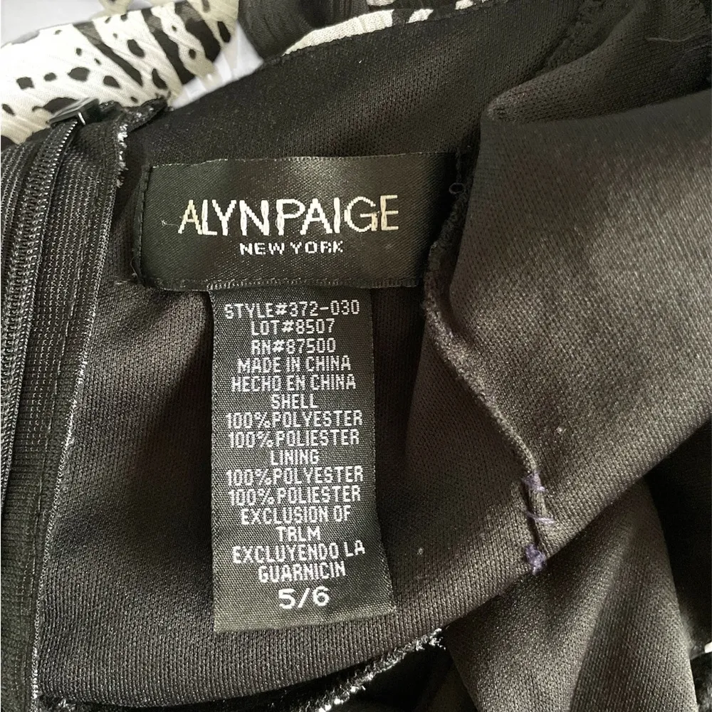 Alyn Paige Black and White Maxi Sundress with Spaghetti Straps - Image 3