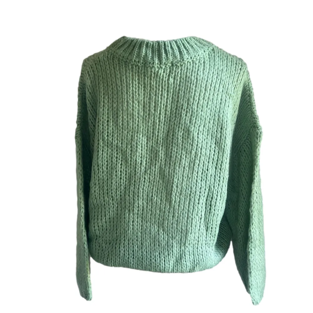 Mustard Seed Oversized Pullover Women's Sweater Ash Olive Size XS - Image 2