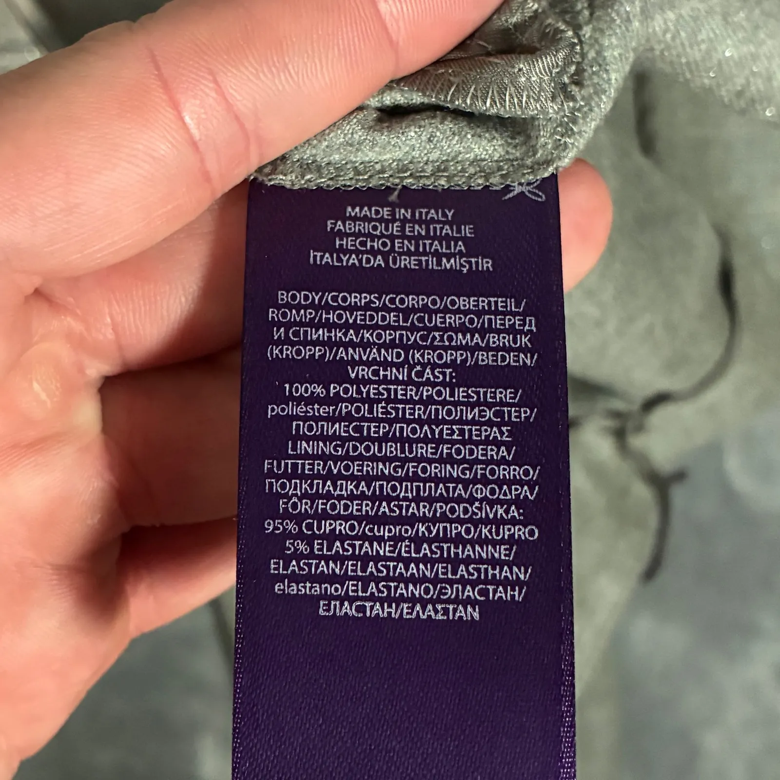 EUC Ralph Lauren Purple Label Jaena Pleated Flannel Pants Trousers Women's 18 - Image 10