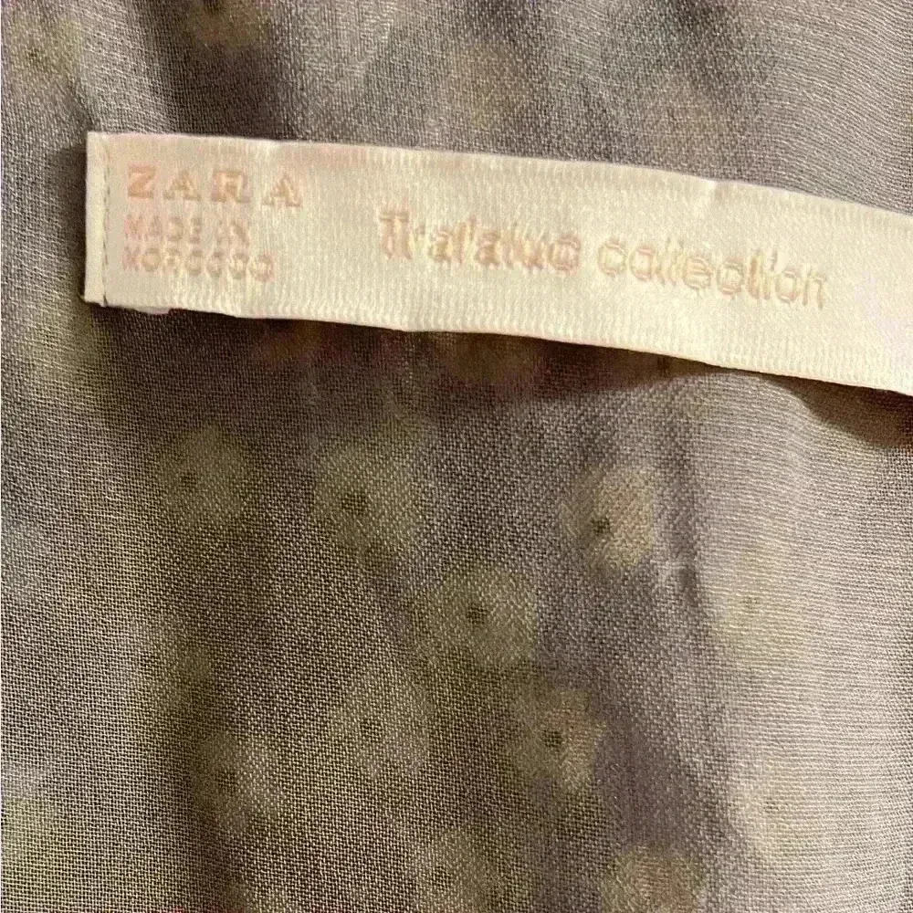 Zara Trafaluc Collection‎ Floral Long Sleeve Blouse Medium - Image 7