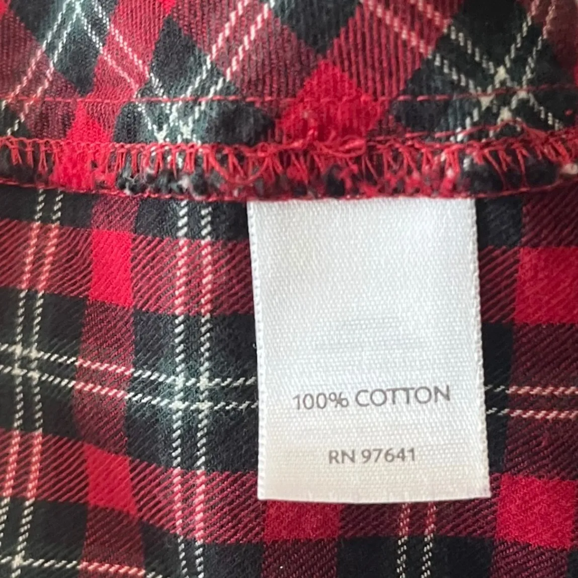 Uncommon J.Jill Women's Red Plaid Button Down 100% Cotton‎ Shirt Holiday Sz L Size L - Image 6