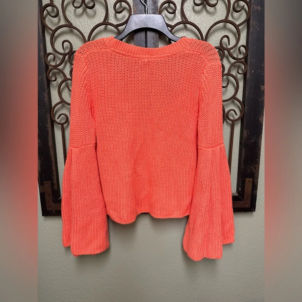 Free people orange knit sweater - Image 2