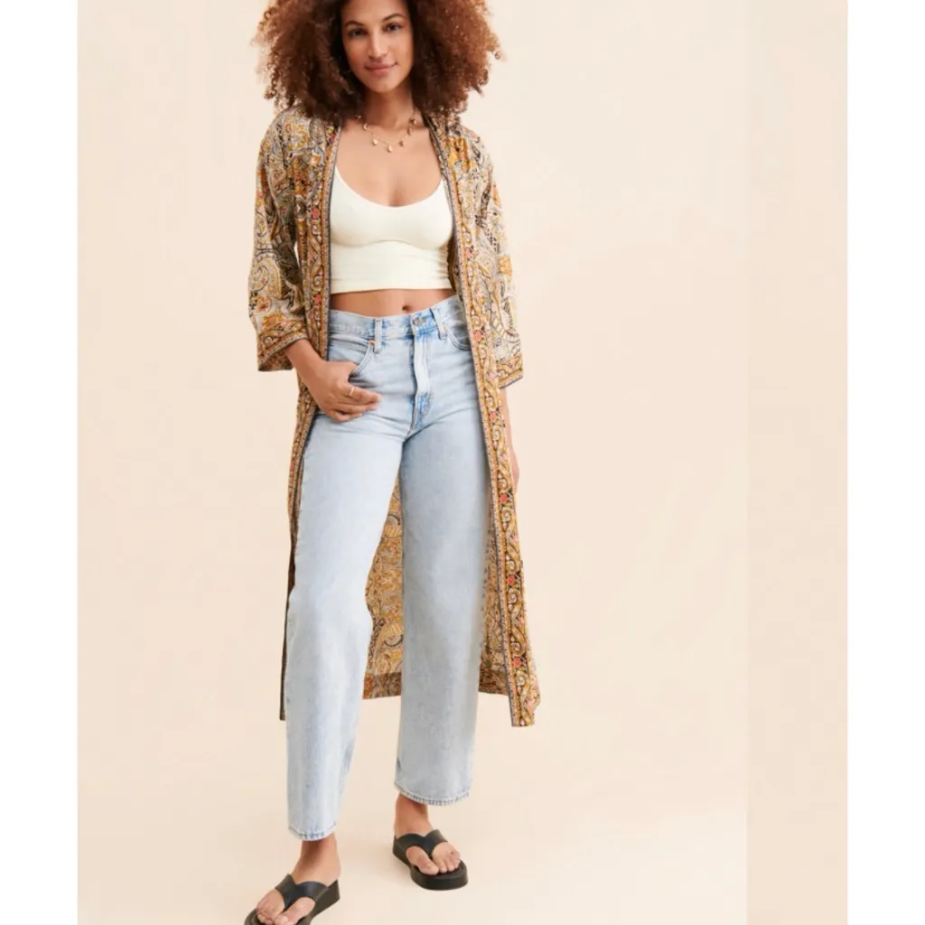 Cleobella printed duster EUC - Image 5