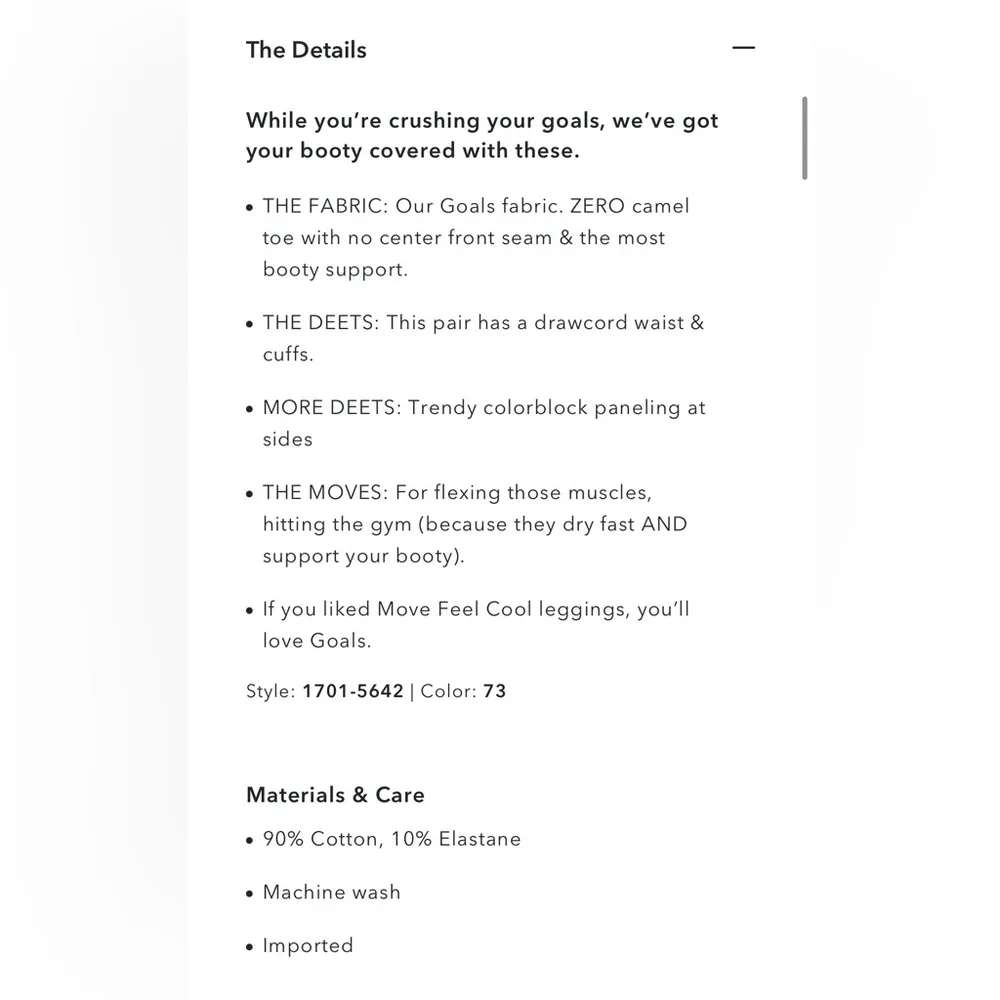 NWOT aerie Goals Colorblock leggings sz L - Image 6