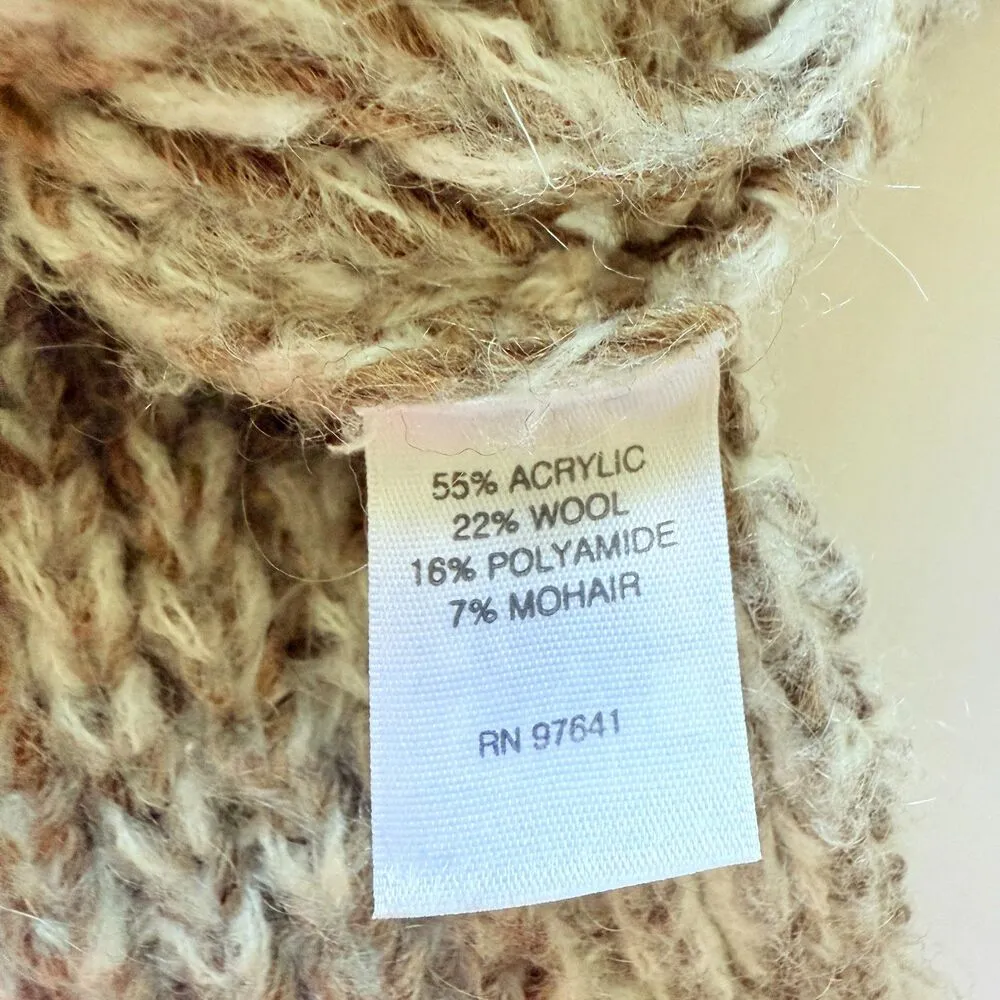 J Jill Oversized Sleeveless Boxy Knit Relaxed Lagenlook Comfy Sweater Vest XS/S Brown Size undefined - Image 8