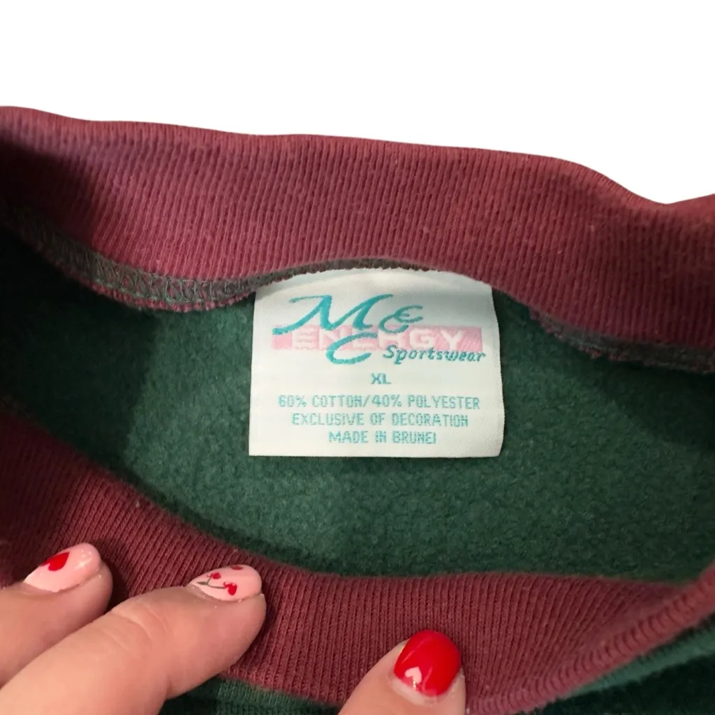 Vintage Green Grandkids Beary Best Embroidered Sweatshirt Size‎ L Size XL - Image 4