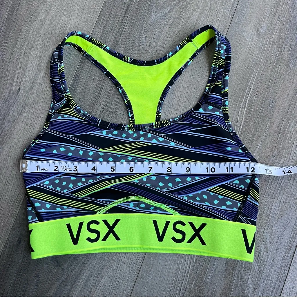 VSX Vibrant Patterned Sports Bra Green - Image 6