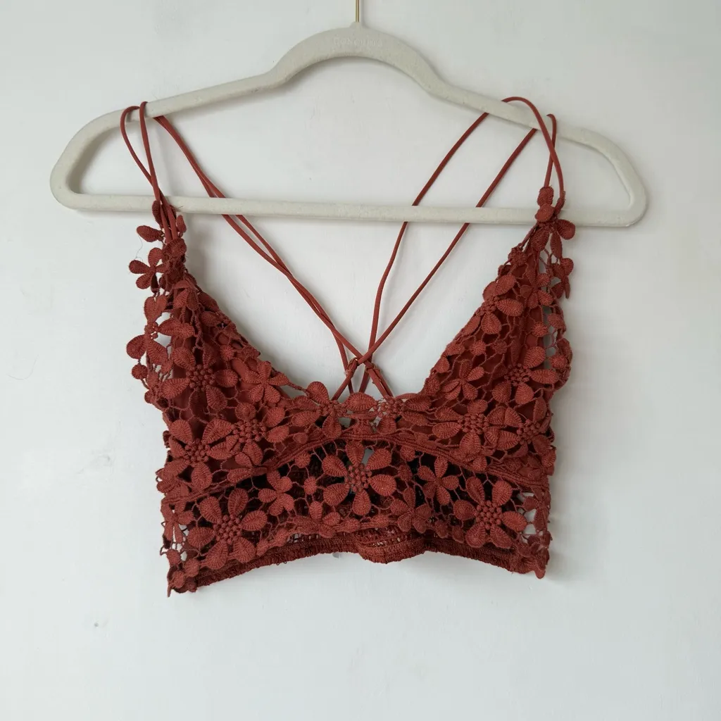 Free People Intimately Miss Dazie Bralette In Terracotta XS - Image 5