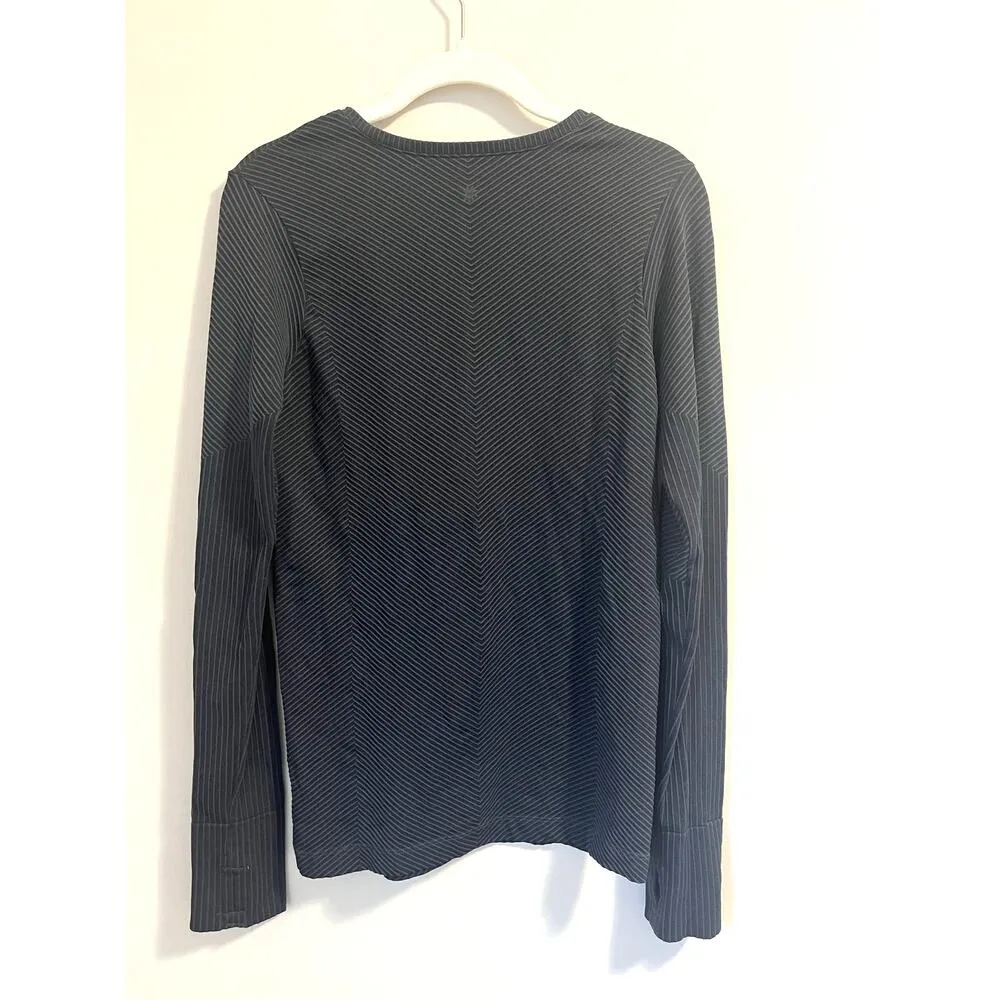 Athleta | Flurry Seamless Ribbed Crewneck | Activewear Top | Grey | Women's L - Image 2