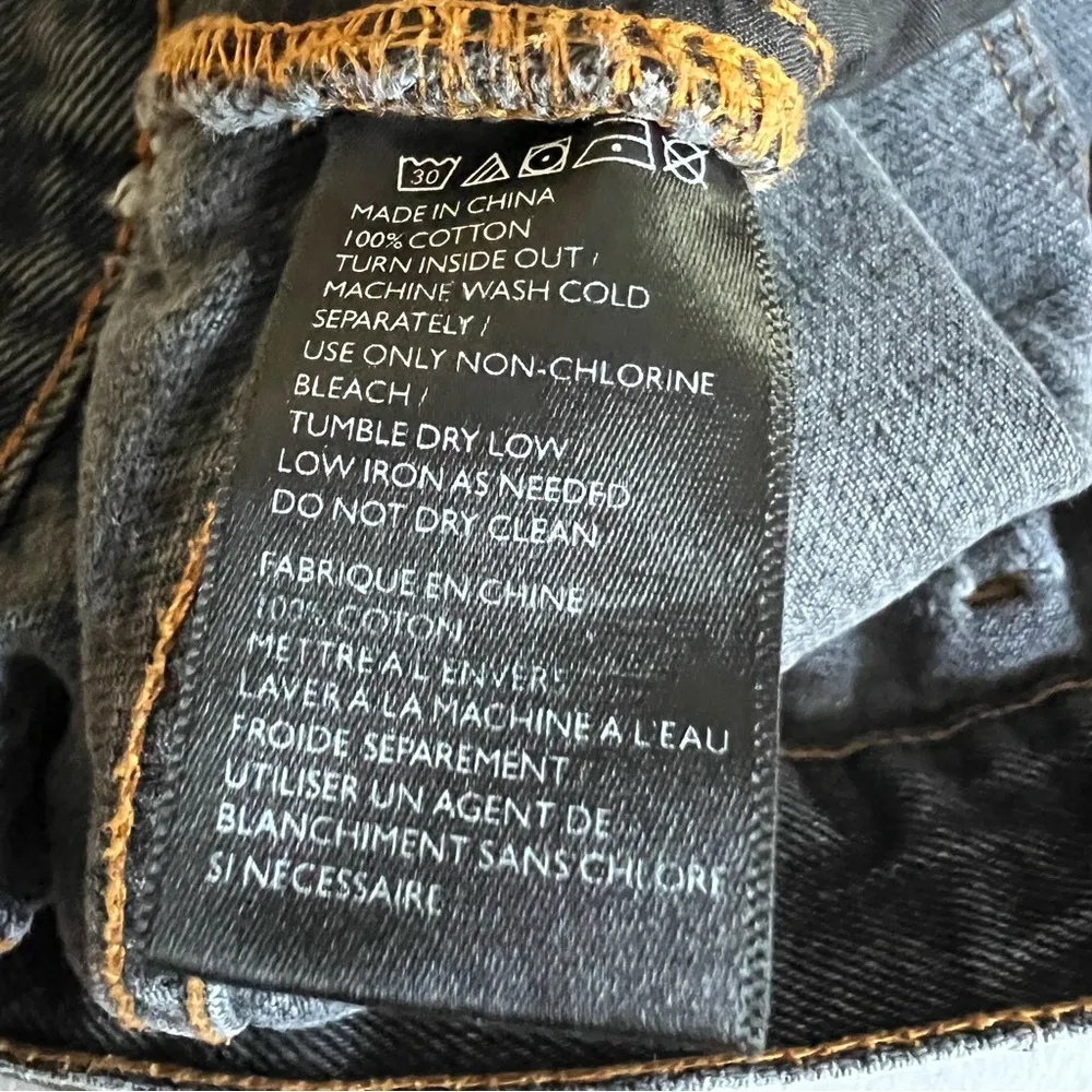 Urban Outfitters Super High Waist Wide Leg Jeans w/ Orange Stitching size 27 - Image 10