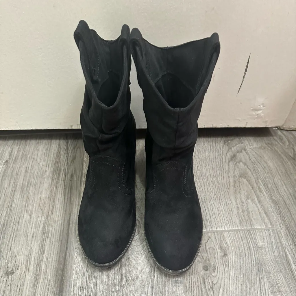 Rocket Dog Black Heeled Boots - Image 4