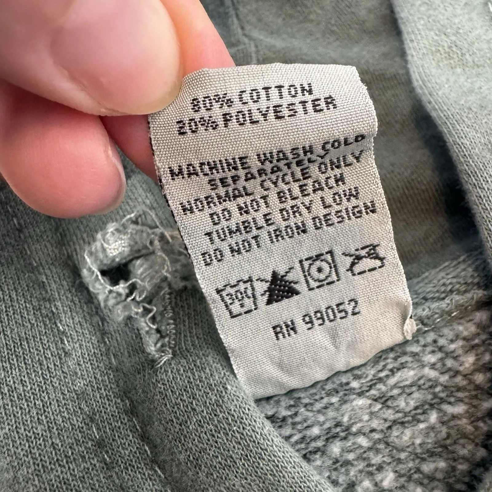 Barstool Call Her Daddy Womens XL Unwell Hoodie Distressed Green Sweatshirt - Image 8