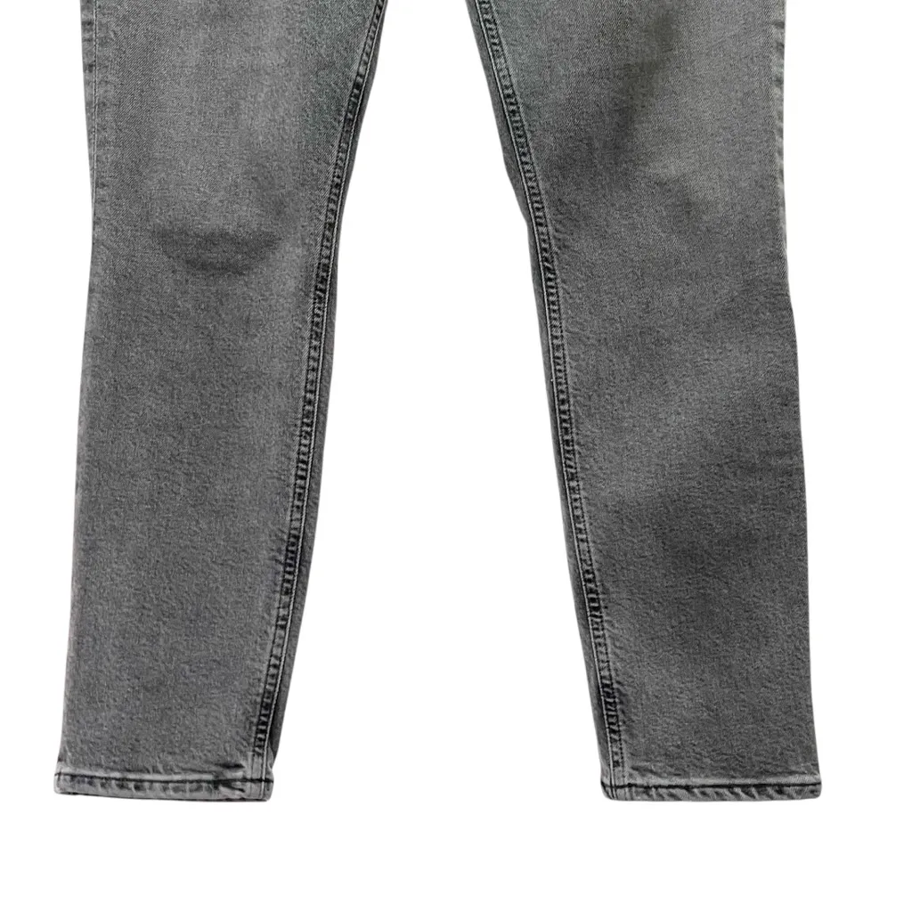 AGOLDE Nico High Rise Cropped Slim Jeans Gray Ceremony Wash Button Fly Size 29 - Image 8