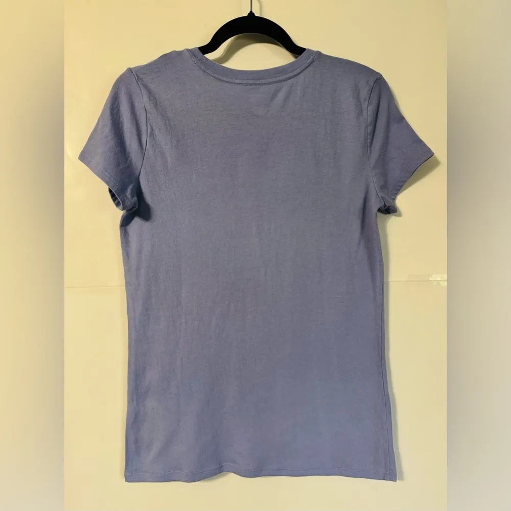 VS Pink Everyday Foil Logo Crewneck Short Sleeve Tee Lavender Size S - Image 7