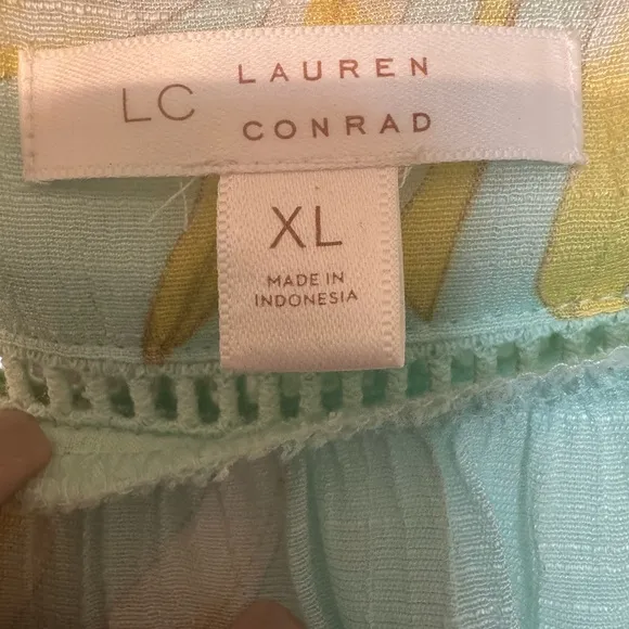 LC Lauren Conrad Aqua shirt - Image 2