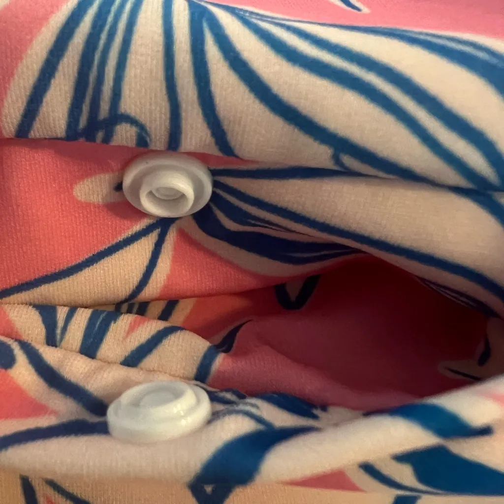 Cabana Life Talbots Tunic  Dress Floral Small UPF 50+ Vacation Resort EUC $129 - Image 7