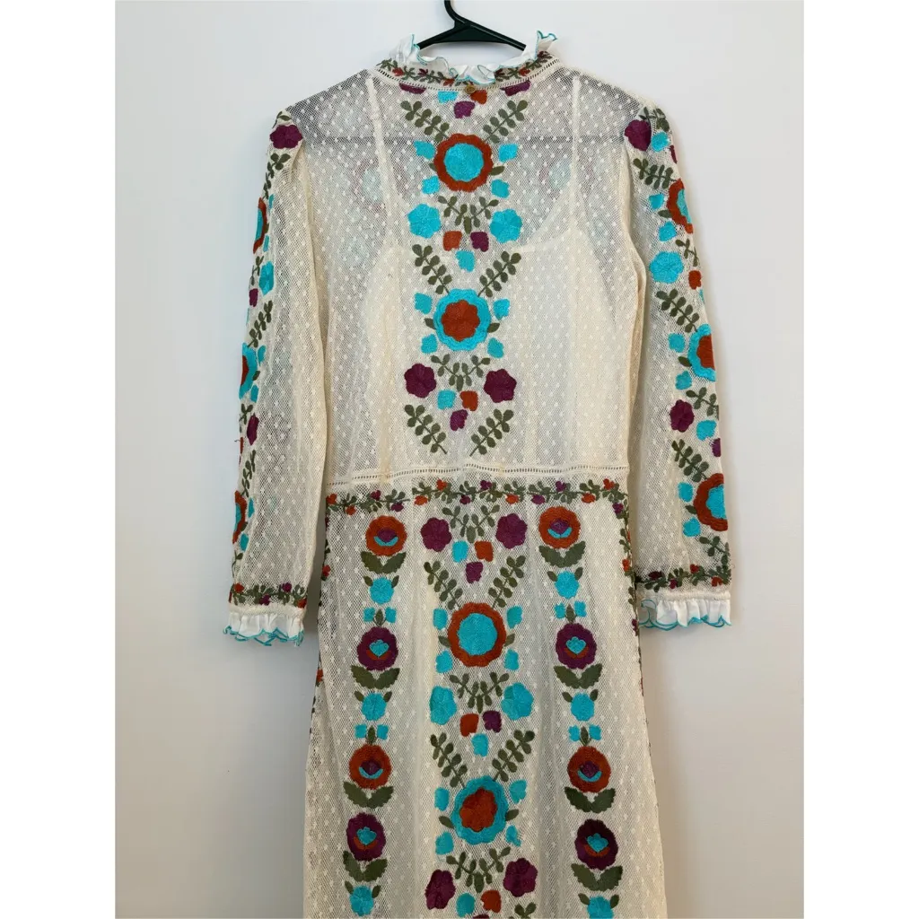 Antik Batik EMBROIDERED MAXI DRESS ARY White - Image 5