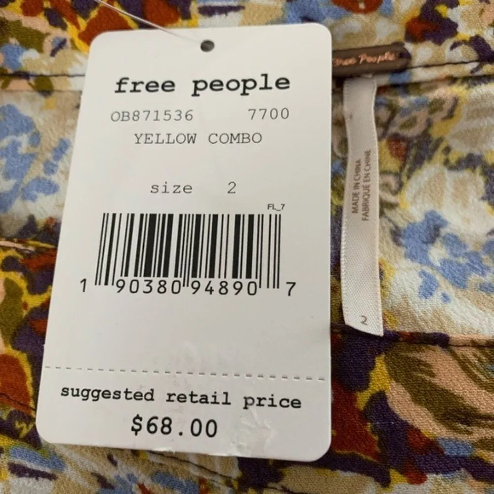 NWT Free People Women's Nadia Faux-Wrap Ruffled SZ 2 - Image 7