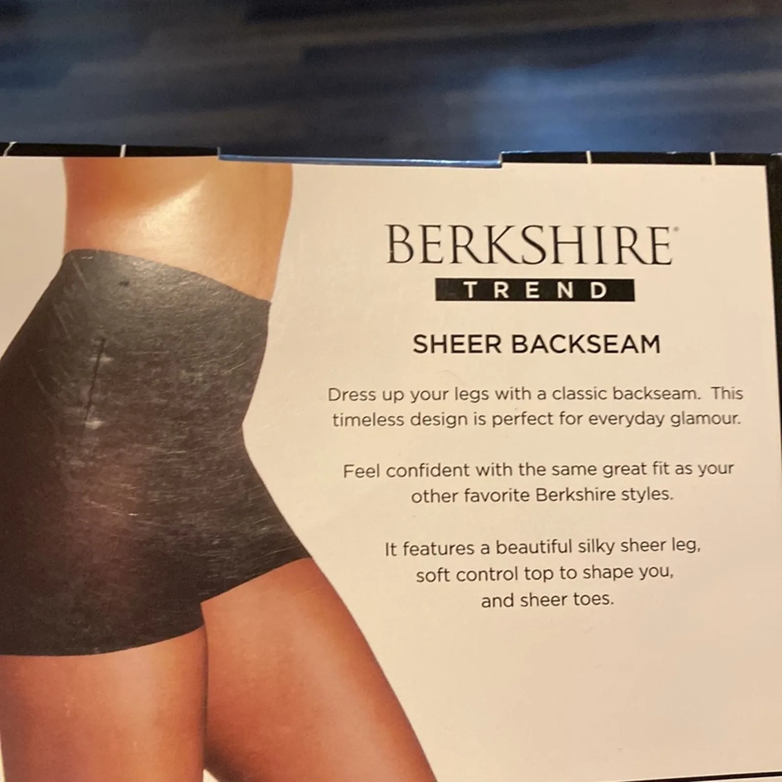 Berkshire fantasy black sheer back seam plus size 1x - Image 5