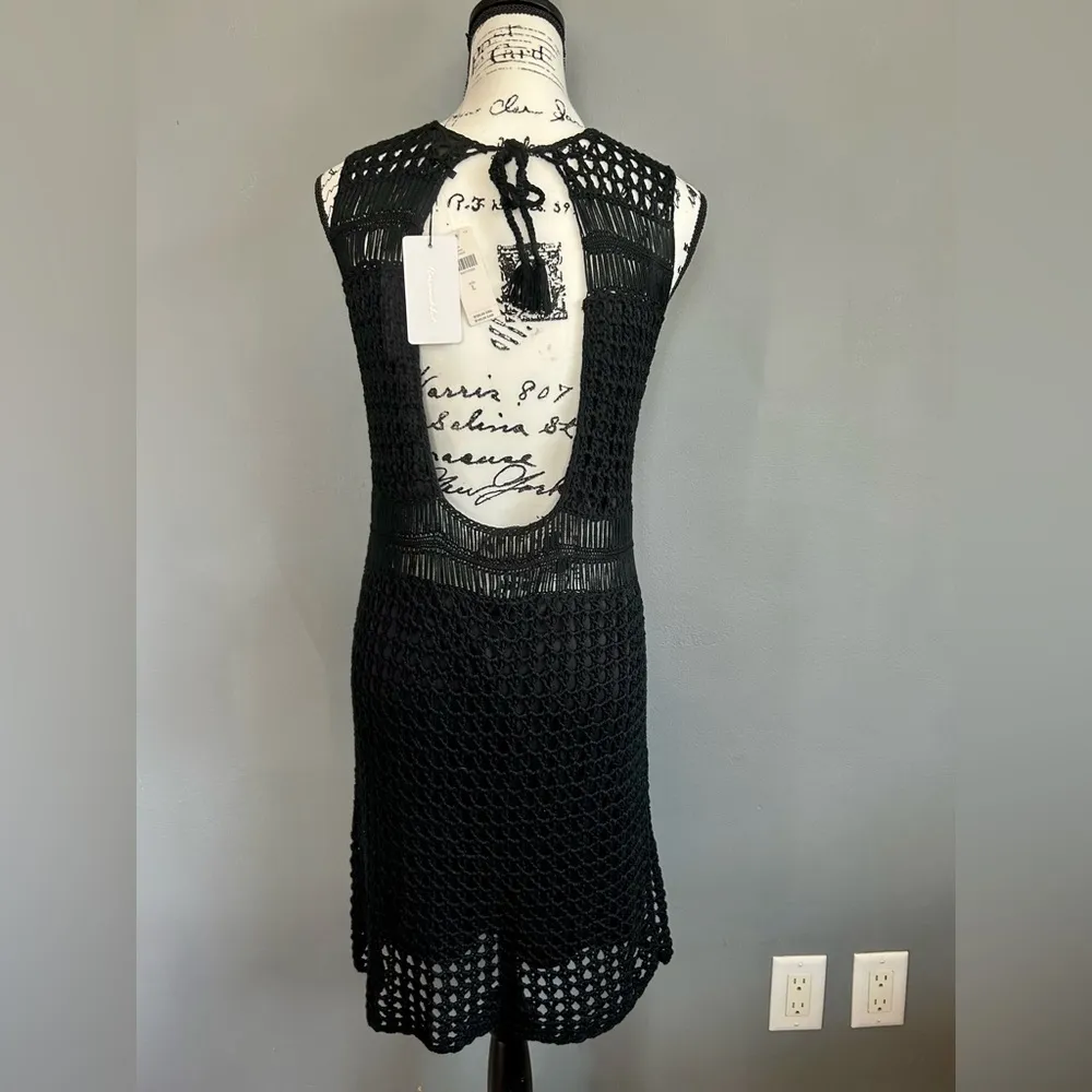 Anthropologie Line and Dot Crochet Sweater Tunic Dress - Image 6