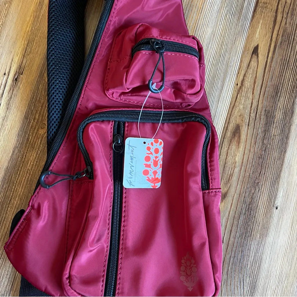 FP Movement by Free People NEW Sprinter Sling Bag Red - Image 2