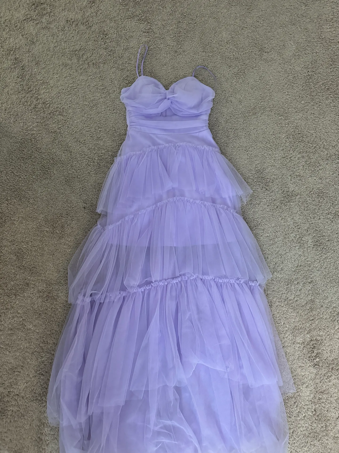 Prom Dress Purple Size 2 - Image 2