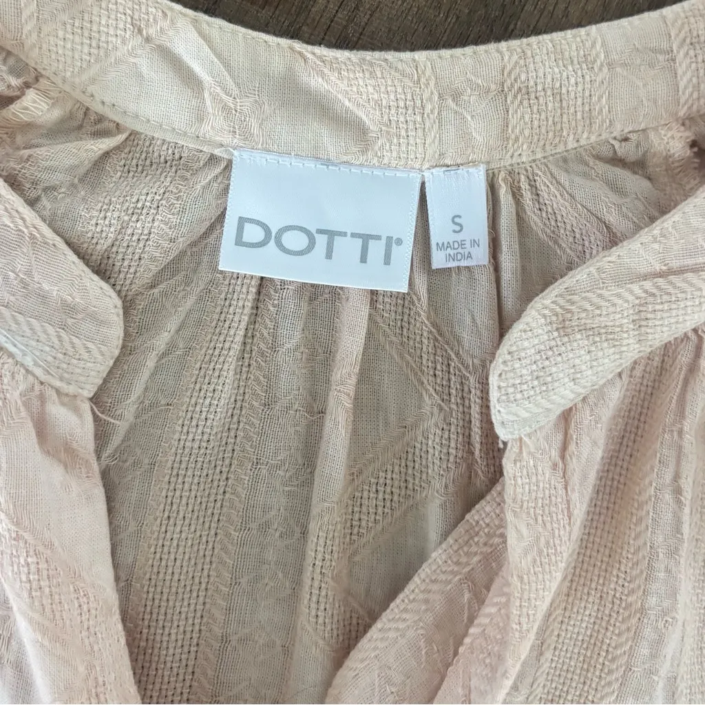 dotti beige ombré ruffle mini dress Tan - Image 4