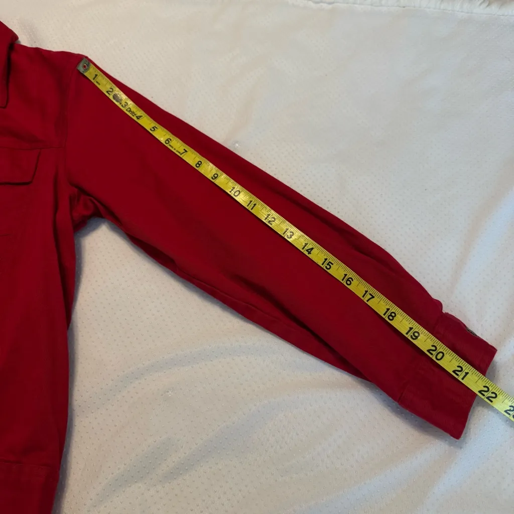 Alfred Dunner Petite Red Button Down Jean Style Jacket Women’s Size 10P - Image 8