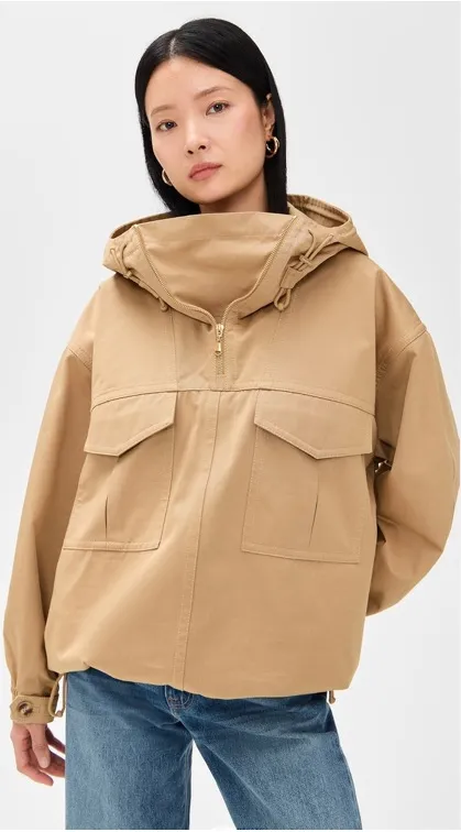 Zimmermann Illuminate Cargo Anorak Twill Jacket Beige Sand NWT US 10-12 AU Large - Image 1